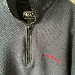 Versace Jeans Coutures navy half-zip, teens L, fits like Men S or Women M
